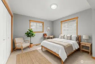 Main floor bedroom 1 VIRTUALLY STAGED