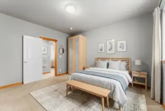 Lower floor bedroom VIRTUALLY STAGED