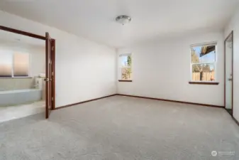 Primary Bedroom without the staging in place