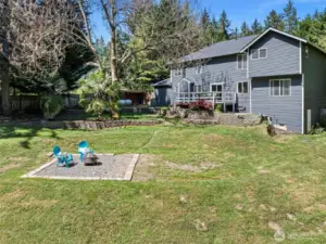 Amazing backyard with so much room for activities!