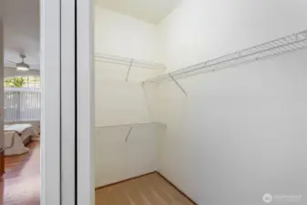 Primary walk-in closet.