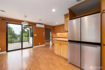Lovely Views out of the " in kitchen " eating space. Would make a perfect office nook also.