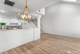 Dining Area w/Breakfast Bar-Open to Family Rm