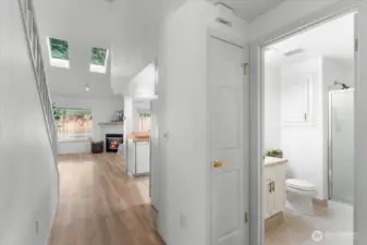 Entering unit 3/4 bath downstairs