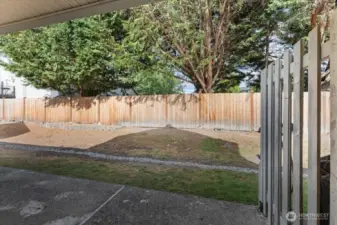 View from patio. PRIVATE. No street, No Units
