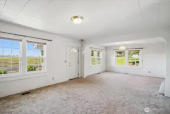 Living area with plenty of bright natural light