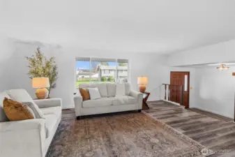 LIVING ROOM | Another view of the freshly painted living room.