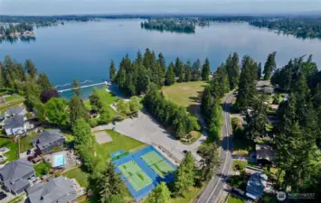 Jenks Park Pickleball and community swimming hole