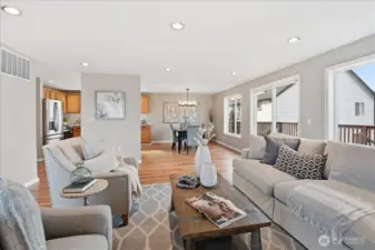 Relax here, then take a stroll onto wide party deck