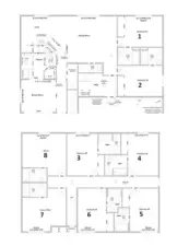 County record is corrected as actual 8 Bed, 8.5 bath