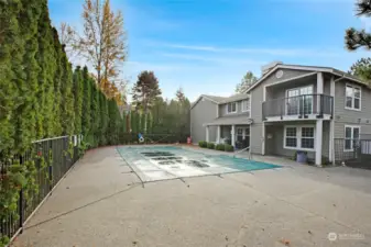 The Clubhouse also features an outdoor pool!