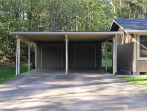 Carports have separate and secure storage areas