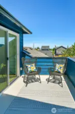 Deck off primary suite.