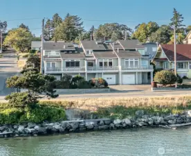 A few steps across the road and you are in the water. Take a right into old town or a left to the marina.