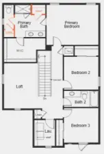 Homesite 61 Floorplan level 2