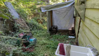 Area ready for generator, no water to this sink