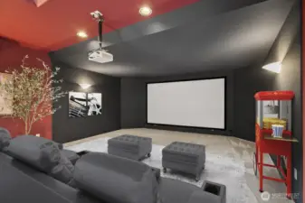 Virtually staged to show an example of how the space could be used.