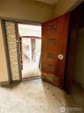 Main floor entrance.  Doors not openable.