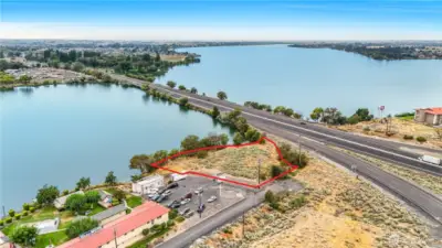 Panoramic lake views offering unique business potential