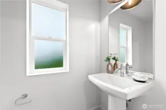 Main floor powder room
