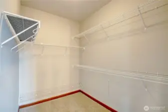 Walk-in closet.