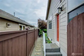Side walkway.