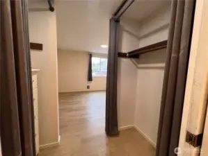 Looking in from the bathroom