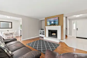 Entry into the family room.