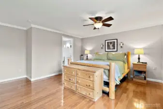 Primary has attached en suite bathroom.