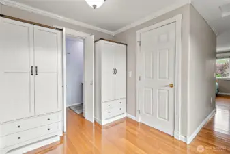 Bedroom #2 has an attached half bath.