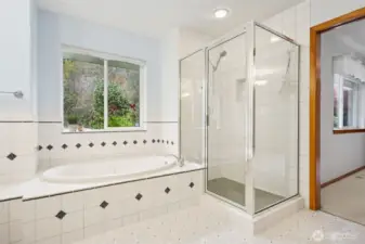 Awesome walk in shower.