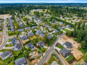 The subject home is now landscaped