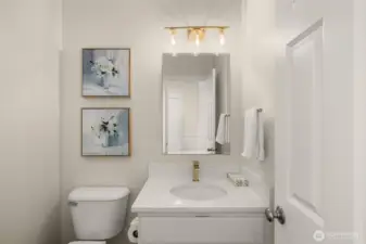 Main floor powder room