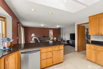 Kitchen Over Looking Living Room