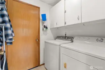 Laundry Room Leading Into Garage