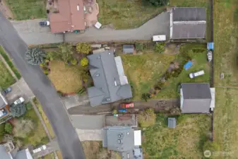 Birds Eye View Of the Almost Half Acre Lot