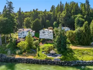 Welcome to stunning Washington Blvd. This majestic property offers breathtaking views, a beautifully terraced yard, and 77' of waterfront, complete with a private gazebo at the water's edge with water and power.