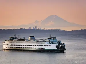 Discover Golden Hour on Washington Blvd. As sunset lights up Mt Rainier, there is truly no better view than the one from your living room.