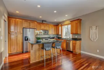 Gas Range. Hardwood Floors Recently Refinished.