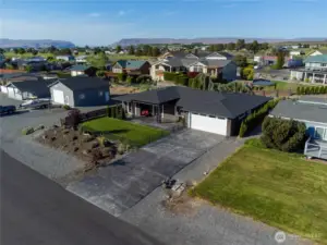 Side Aerial view of home.