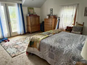 Upstairs Bedroom 2 with Walk-Out Porch