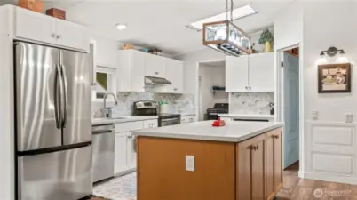 Updated kitchen with Ample storage.