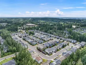 Aerial view of the area