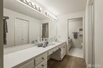 2 separate vanities