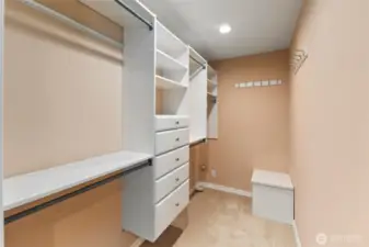 Downstairs Guest Suite walk-in-closet