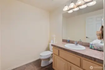 Garage Floor half-bath