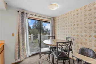 Kitchen with eating space.