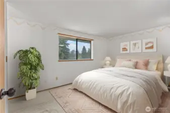 Staged Primary Bedroom