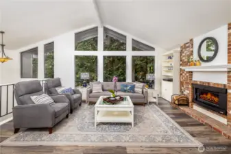 Main floor living room - very private!