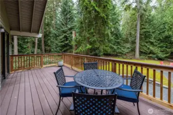 Deck off of dining room